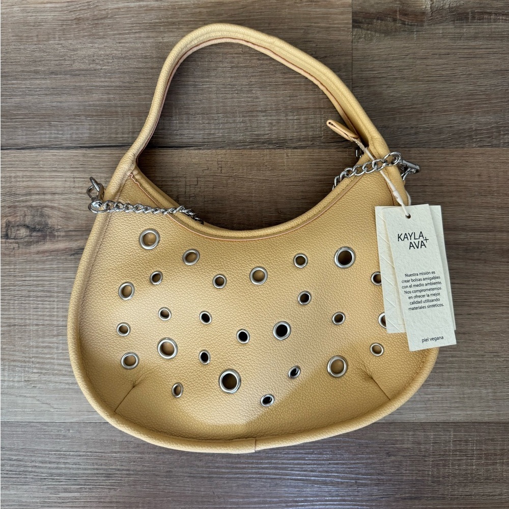 Kayla + Ava Grommet Stud Detail Purse Chain NWT - Picture 2 of 6
